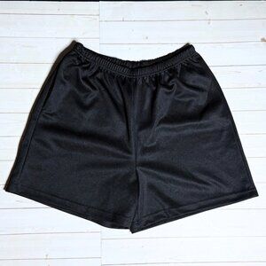 Vintage 90s Metropolitan High Waisted Black Shorts Medium Stretch Minimalist